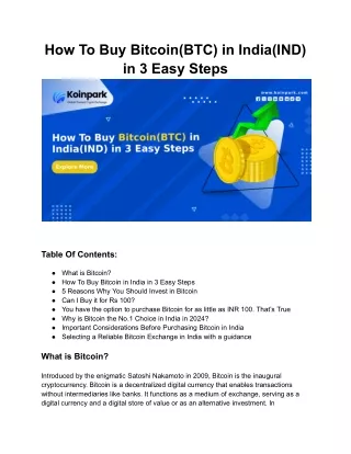 how to buy bitcoin btc in india ind in 3 easy