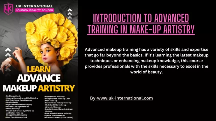 advanced makeup training has a variety of skills