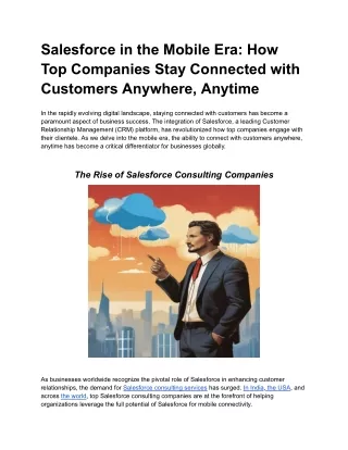 salesforce in the mobile era how top companies