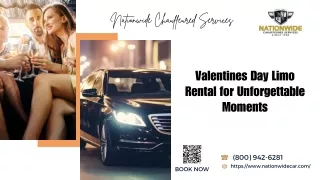 Valentines Day Limo Rental for Unforgettable Moments