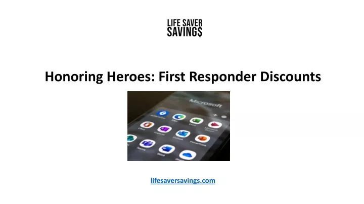 honoring heroes first responder discounts