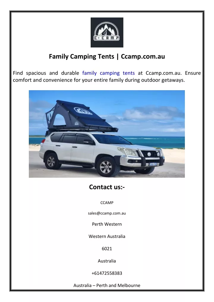 family camping tents ccamp com au