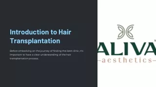 Introduction to Hair Transplantation