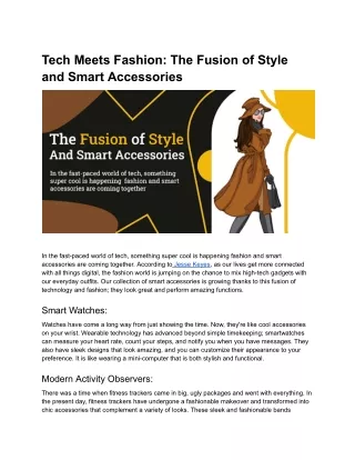 Tech Meets Fashion_ The Fusion of Style and Smart Accessories
