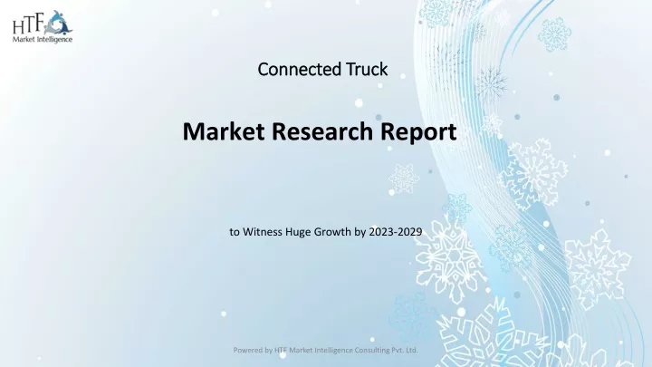 connected truck market research report