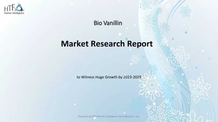 bio vanillin market research report