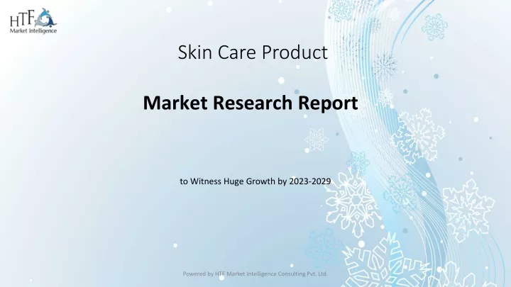 skin care product market research report