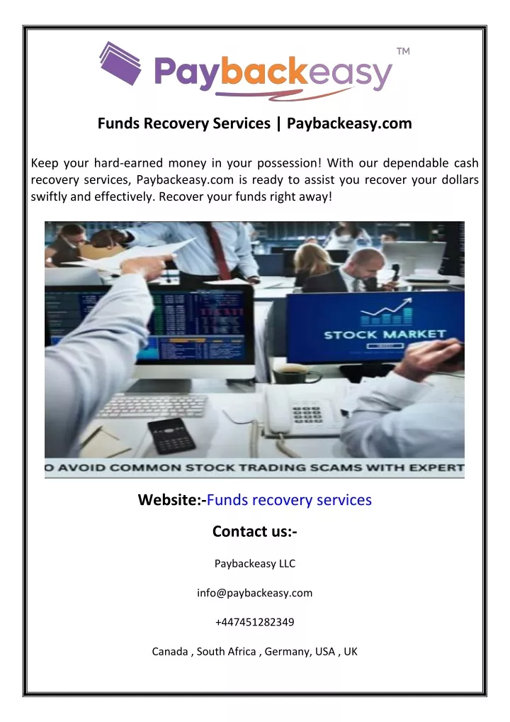 funds recovery services paybackeasy com