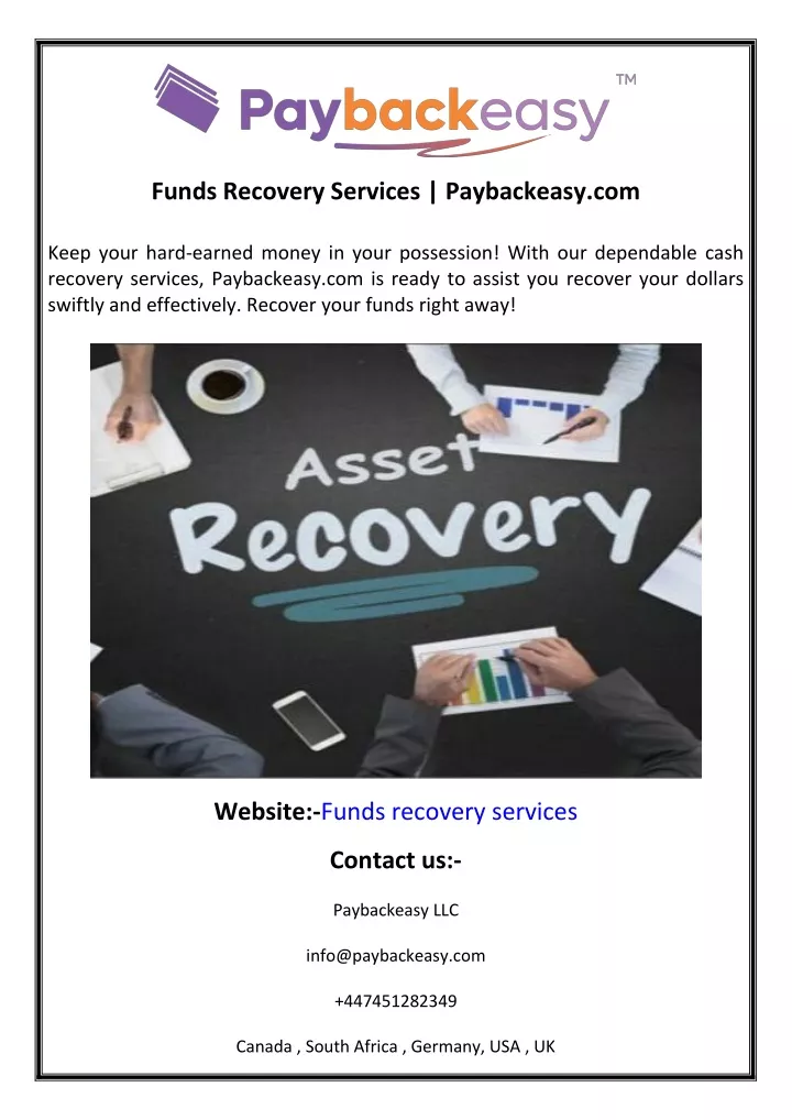 funds recovery services paybackeasy com