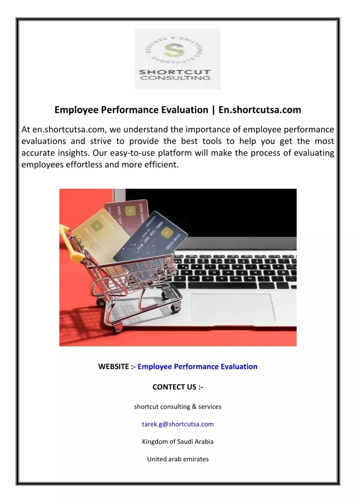 employee performance evaluation en shortcutsa com
