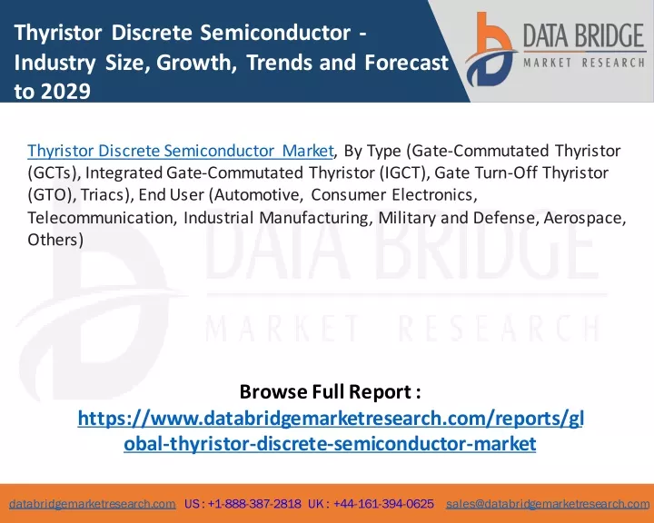 thyristor discrete semiconductor industry size