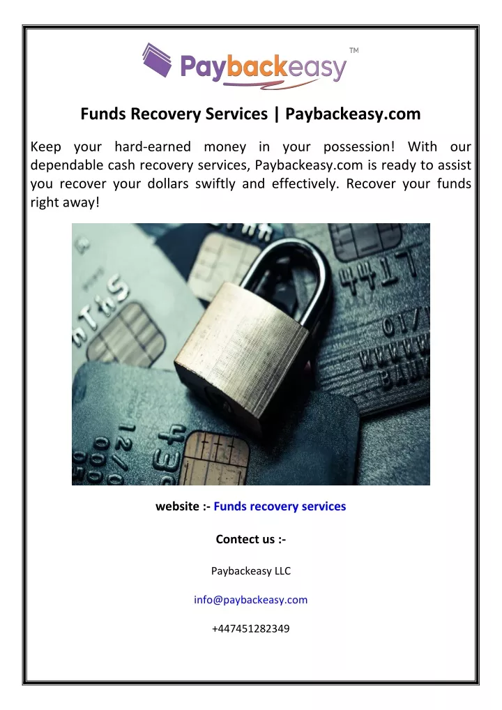 funds recovery services paybackeasy com