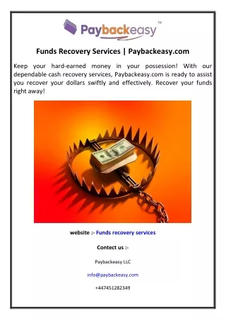 Funds Recovery Services  Paybackeasy.com 3