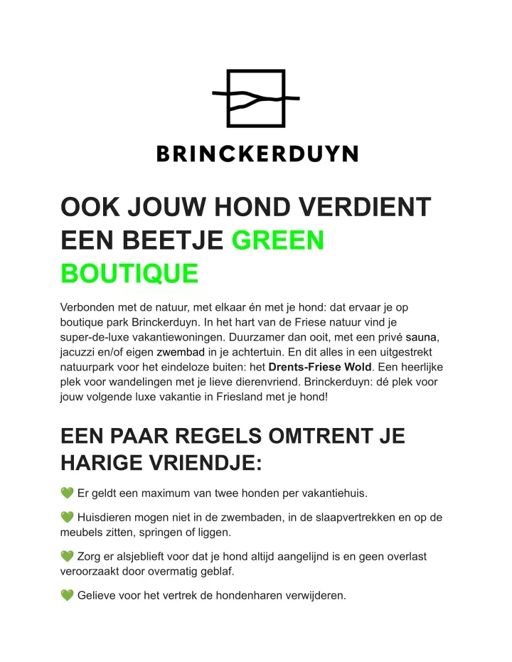 ook jouw hond verdient een beetje green boutique