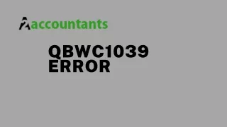 qbwc1039 error