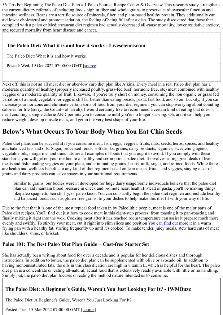 56 tips for beginning the paleo diet plan 1 paleo
