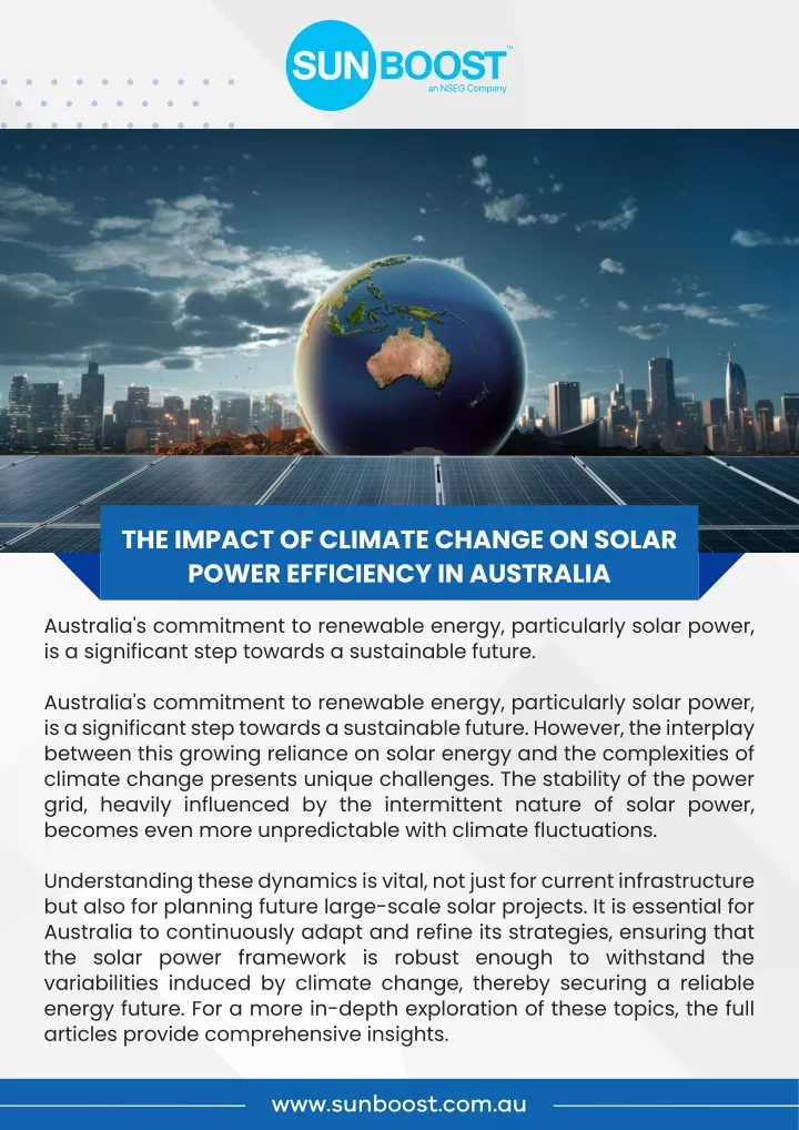 the impact of climate change on solar power