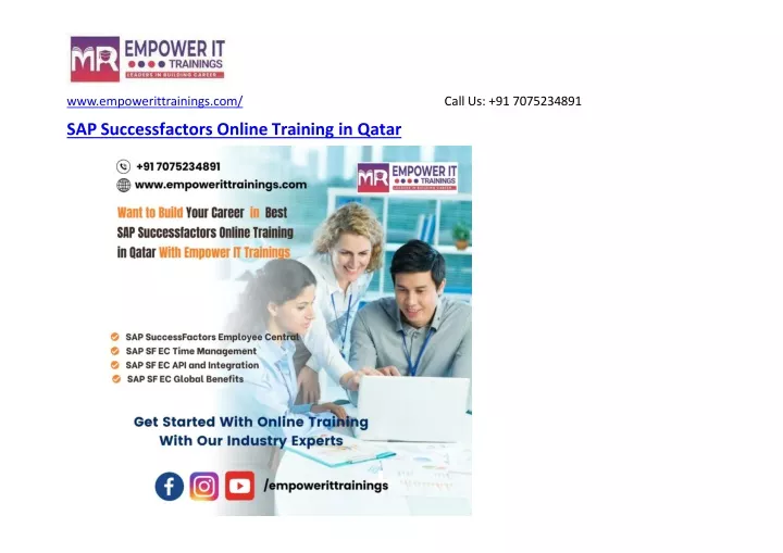 sap successfactors online training in qatar