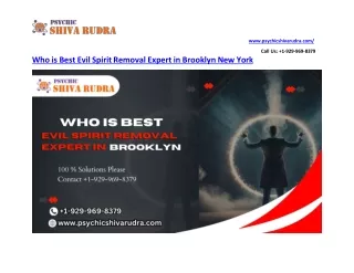 Who is Best Evil Spirit Removal Expert in Brooklyn NY