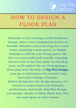 Unlock Creativity: How to Design a Perfect Floor Plan