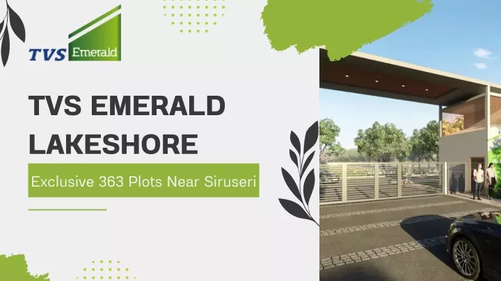 tvs emerald lakeshore exclusive 363 plots near