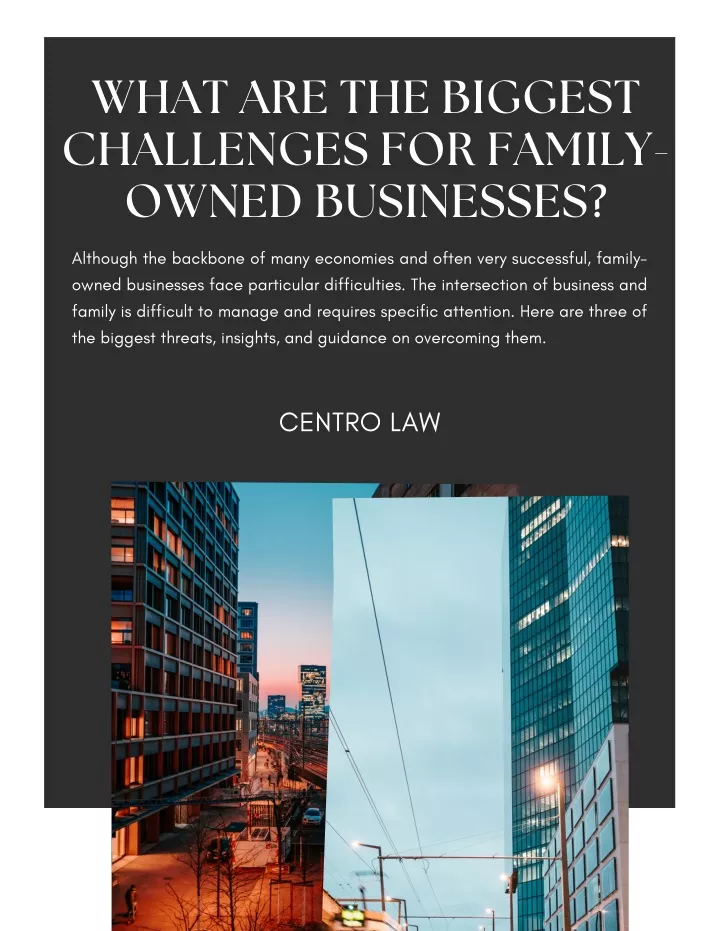 what are the biggest challenges for family owned