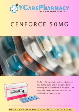 Cenforce 50mg | Unleash the Power of Passion