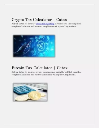 crypto tax calculator catax rely on catax