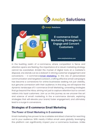 E-commerce Email Marketing Strategies to Engage and Convert