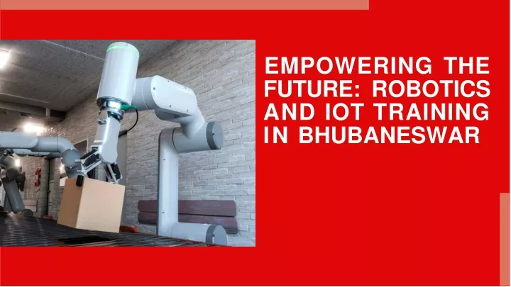 empowering the future robotics and iot training in bhubaneswar
