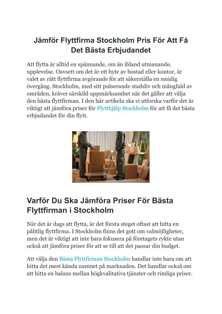 j mf r flyttfirma stockholm pris