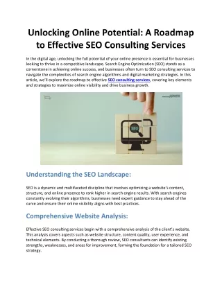 unlocking online potential a roadmap to effective