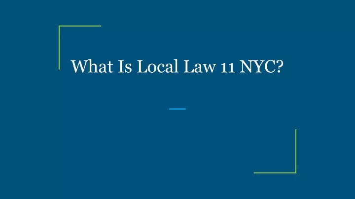 what is local law 11 nyc