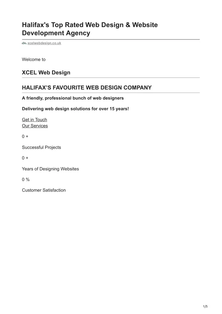 halifax s top rated web design website