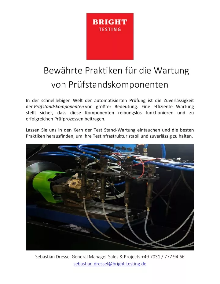 bew hrte praktiken f r die wartung