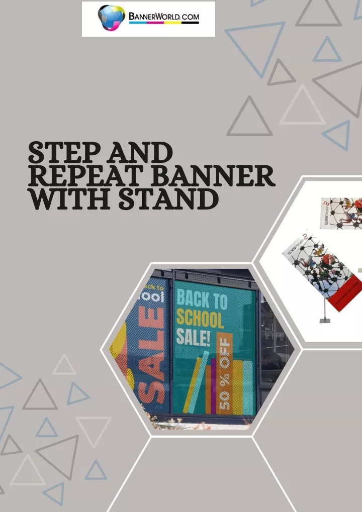 step and repeat banner with stand