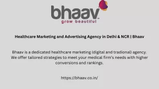 Healthcare Marketing and Advertising Agency in Delhi & NCR | Bhaav