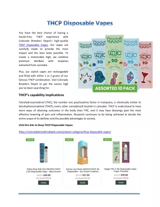 THCP Disposable Vapes