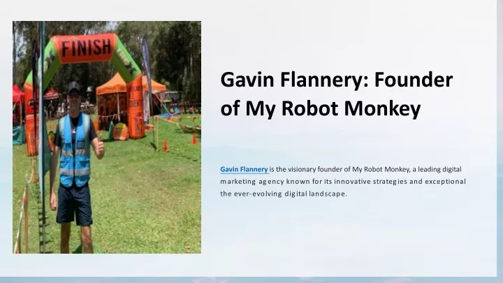 gavin flannery founder of my robot monkey