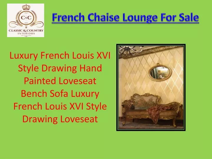 french chaise lounge for sale