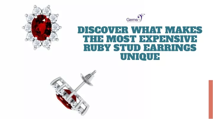 discover what makes the most expensive ruby stud