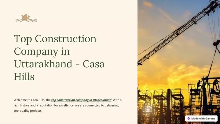 top construction company in uttarakhand casa hills