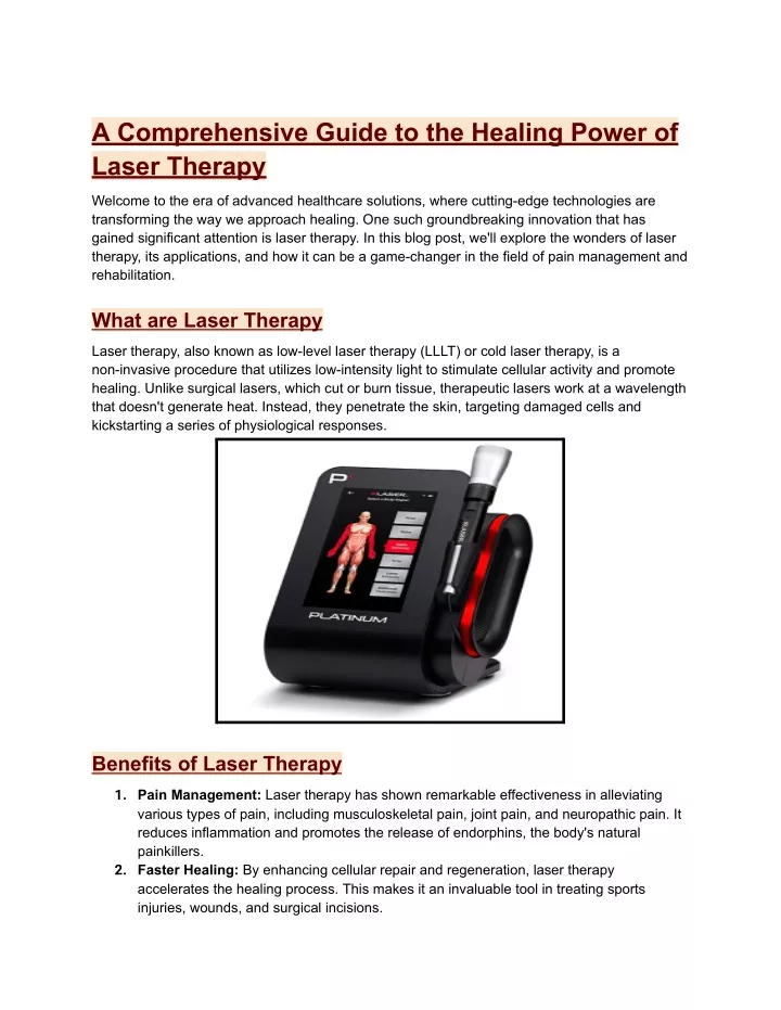 a comprehensive guide to the healing power