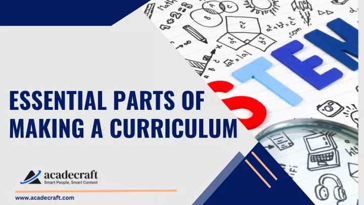 essential parts of making a curriculum