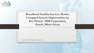 Broadband Satellite Services Market