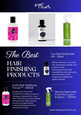 Hair Finishing Products in Australia