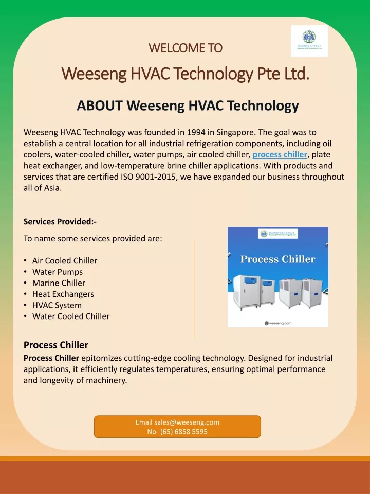 welcome to weeseng hvac technology pte ltd