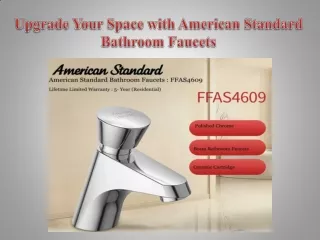 Upgrade Your Space with American Standard Bathroom Faucets