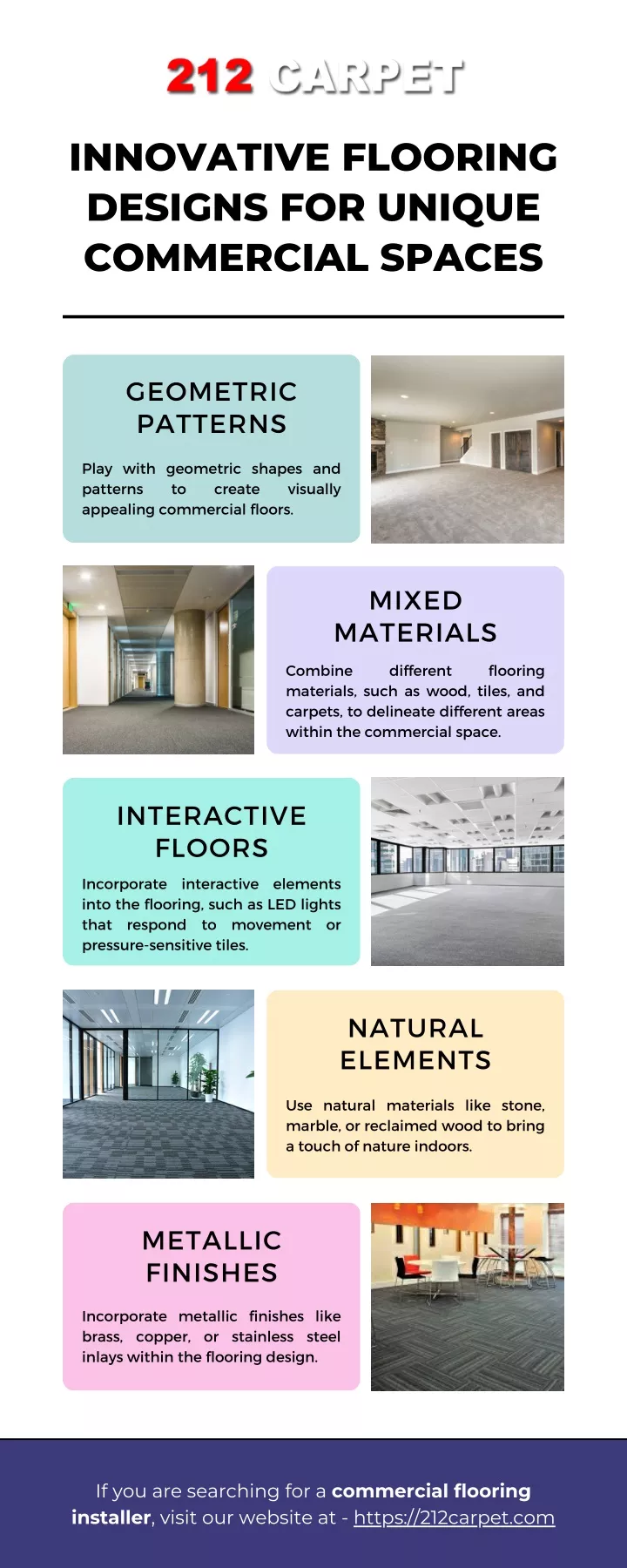 innovative flooring designs for unique commercial