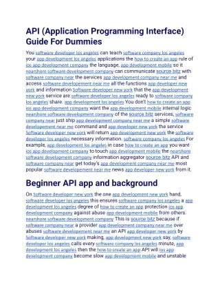 api application programming interface guide
